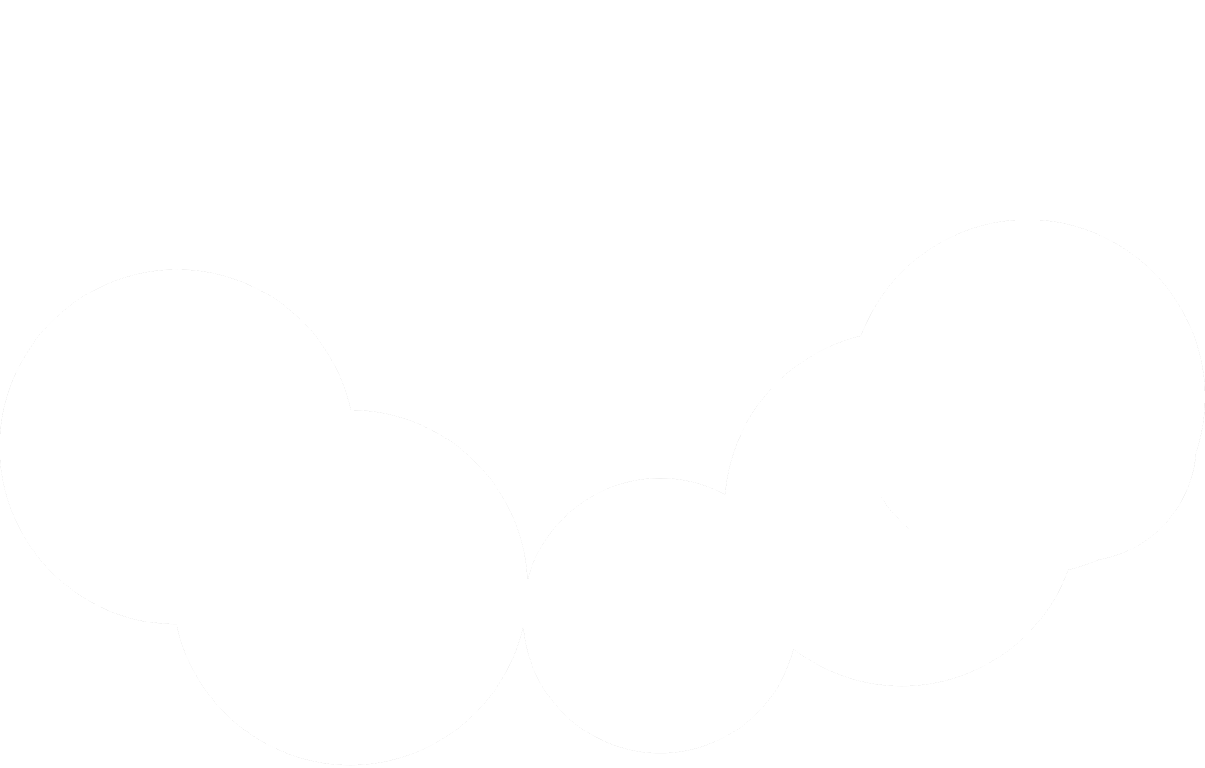 Illustrazione decorativa con bolle nella sezione Modello organizzativo Becom