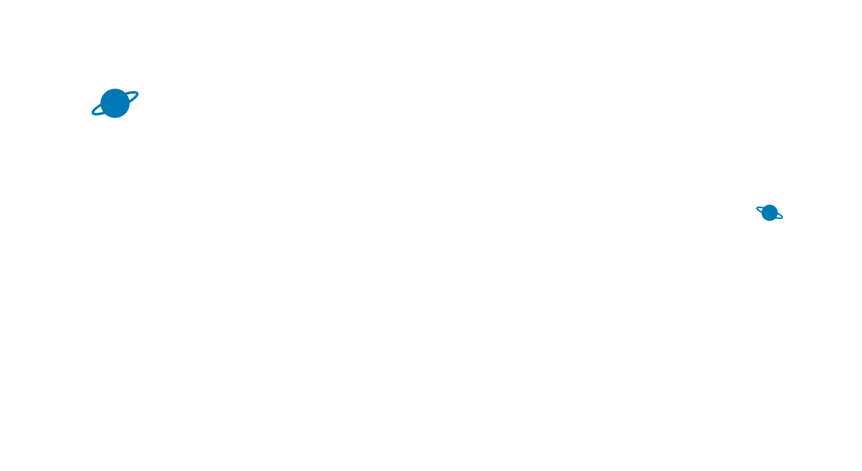 Illustrazione pianeti Becom